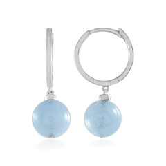 Pendientes en plata con Aguamarina de Brasil