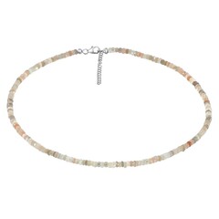 Collar en plata con Piedra de luna de Kangeyam