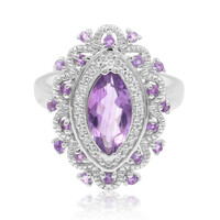 Anillo en plata con Amatista
