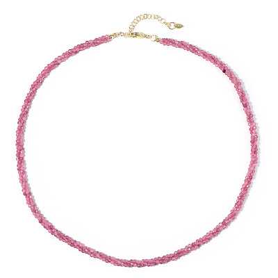 Collar en plata con Turmalina rosa