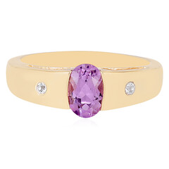 Anillo en plata con Amatista de Uruguay