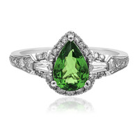 Anillo en oro con Granate tsavorita AAA (CIRARI)