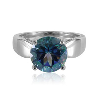 Anillo en plata con Topacio Neptuno