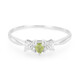 Anillo en plata con Turmalina cuprífera