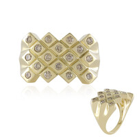 Anillo en oro con Diamante champán VS1