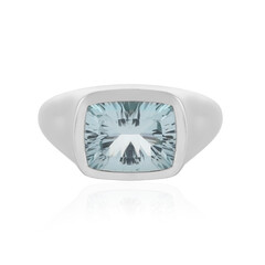 Anillo en plata con Topacio azul cielo