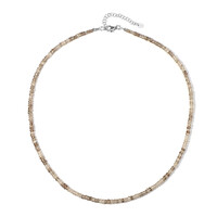 Collar en plata con Zircón cognac