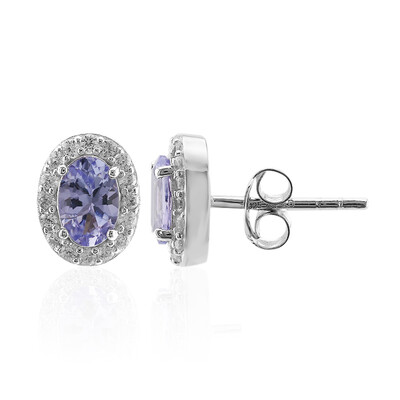 Pendientes en plata con Tanzanita