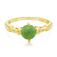 Anillo de hombre en plata con Crisoprasa imperial