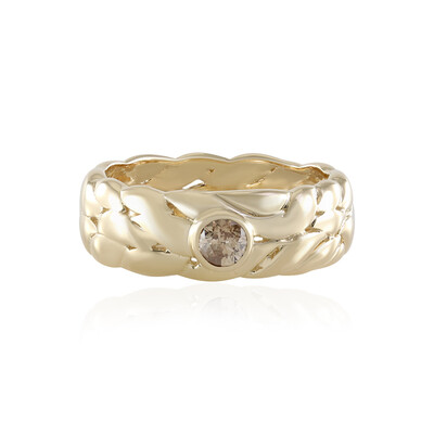 Anillo en oro con Diamante I3 champán (de Melo)