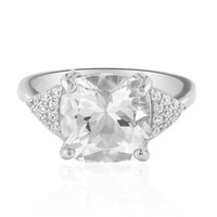 Anillo en plata con Topacio blanco
