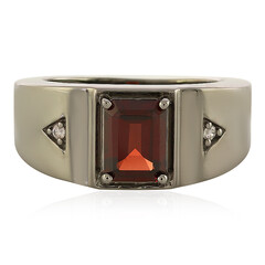 Anillo en plata con Granate de la India