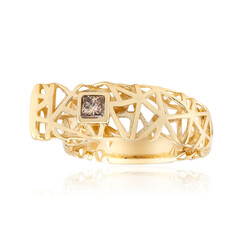 Anillo en oro con Diamante champán I2 (Ornaments by de Melo)