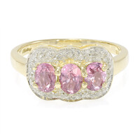 Anillo en oro con Zafiro Padparascha no calentado