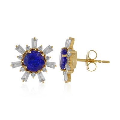 Pendientes en oro con Tanzanita (Adela Gold)