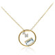 Collar en oro con Aguamarina de Brasill AAA (CIRARI)