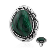 Anillo en plata con Malaquita (Art of Nature)