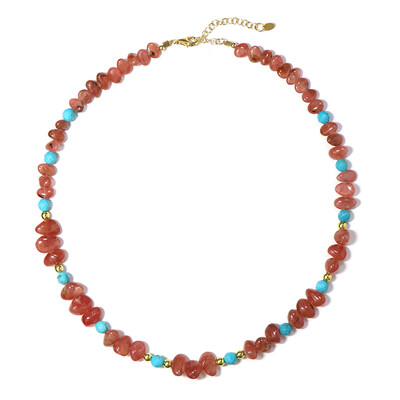 Collar en plata con Rodocrosita