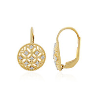 Pendientes en plata con Diamante I2 (J)