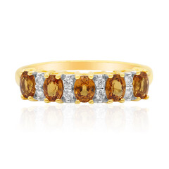 Anillo en oro con Granate espesartina (Adela Gold)