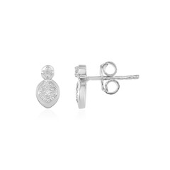 Pendientes en plata con Diamante I2 (I)