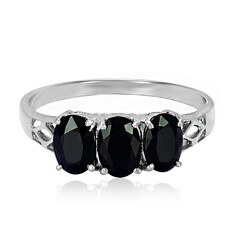 Anillo en plata con Zafiro azul