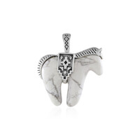 Colgante en plata con Howlita (Desert Chic)