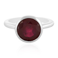 Anillo en plata con Rubí de Madagascar