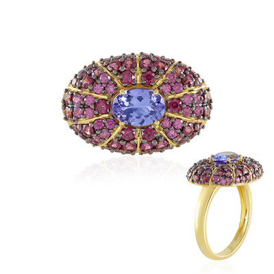 Anillo en plata con Tanzanita AAA