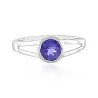 Anillo en plata con Tanzanita (Adela Silber)