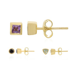 Pendientes en plata con Granate de Mozambique
