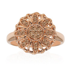 Anillo en oro con Diamante rosa de Francia de Argyle SI1