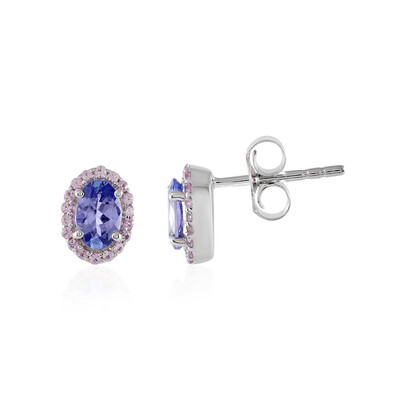 Pendientes en oro con Tanzanita