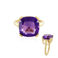 Anillo en plata con Amatista de Zambia
