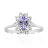 Anillo en plata con Tanzanita