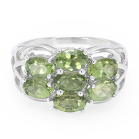 Anillo en plata con Apatita de Rusia