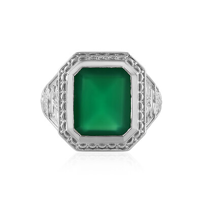 Anillo de hombre en plata con Ónix
