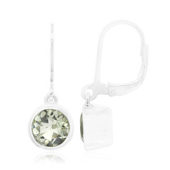 Pendientes en plata con Amatista verde