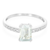 Anillo en plata con Aguamarina de Brasil
