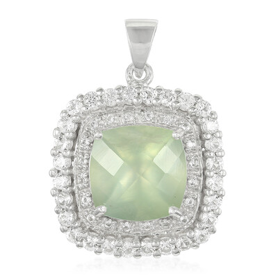 Colgante en plata con Prehnita