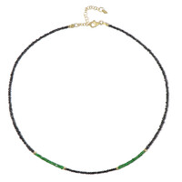 Collar en plata con Diamante negro (Riya)