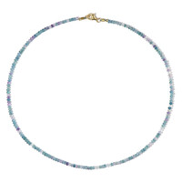 Collar en plata con Fluorita azul