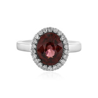 Anillo en plata con Zircón rosado