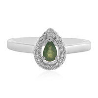 Anillo en plata con Alejandrita de Brasil