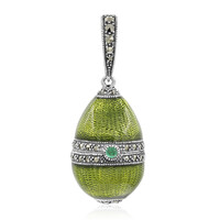 Colgante en plata con Esmeralda