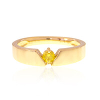 Anillo en oro con Diamante amarillo SI2 (de Melo)