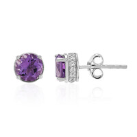 Pendientes en plata con Amatista