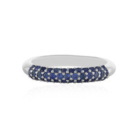 Anillo en plata con Zafiro azul