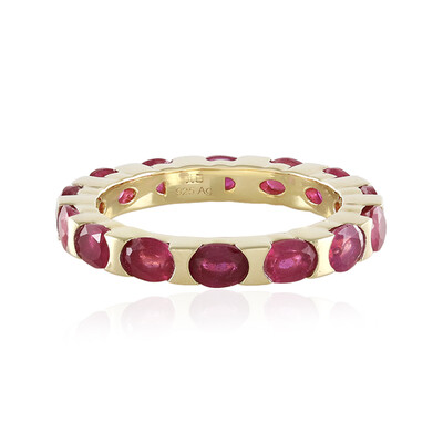 Anillo en plata con Rubí de Madagascar