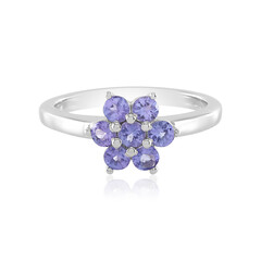 Anillo en plata con Tanzanita